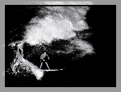 Windsurfing, sepia