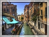 Włochy, Kamienice, Wenecja, Kanał