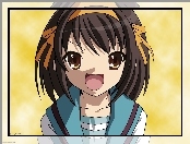 Suzumiya Haruhi No Yuuutsu, otwarta buzia, opaska na włosy