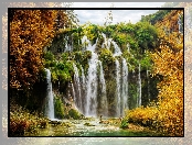 Chorwacja, Wodospad, Plitvice, Park Narodowy Jezior Plitwickich
