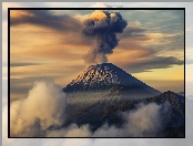 Wulkan, Indonezja, Góry, Semeru
