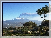 Krajobraz, Wulkan, Etna