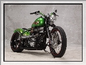 Zabytkowy, Zielony, Harley-Davidson