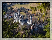 Zamek Neuschwanstein, Okolica, Panorama