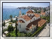 Zdjęcie miasta, Albania, Kościół, Morze, Lato