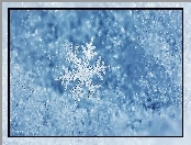 Zima, Gwiazdka, Śnieg, Śnieżynka