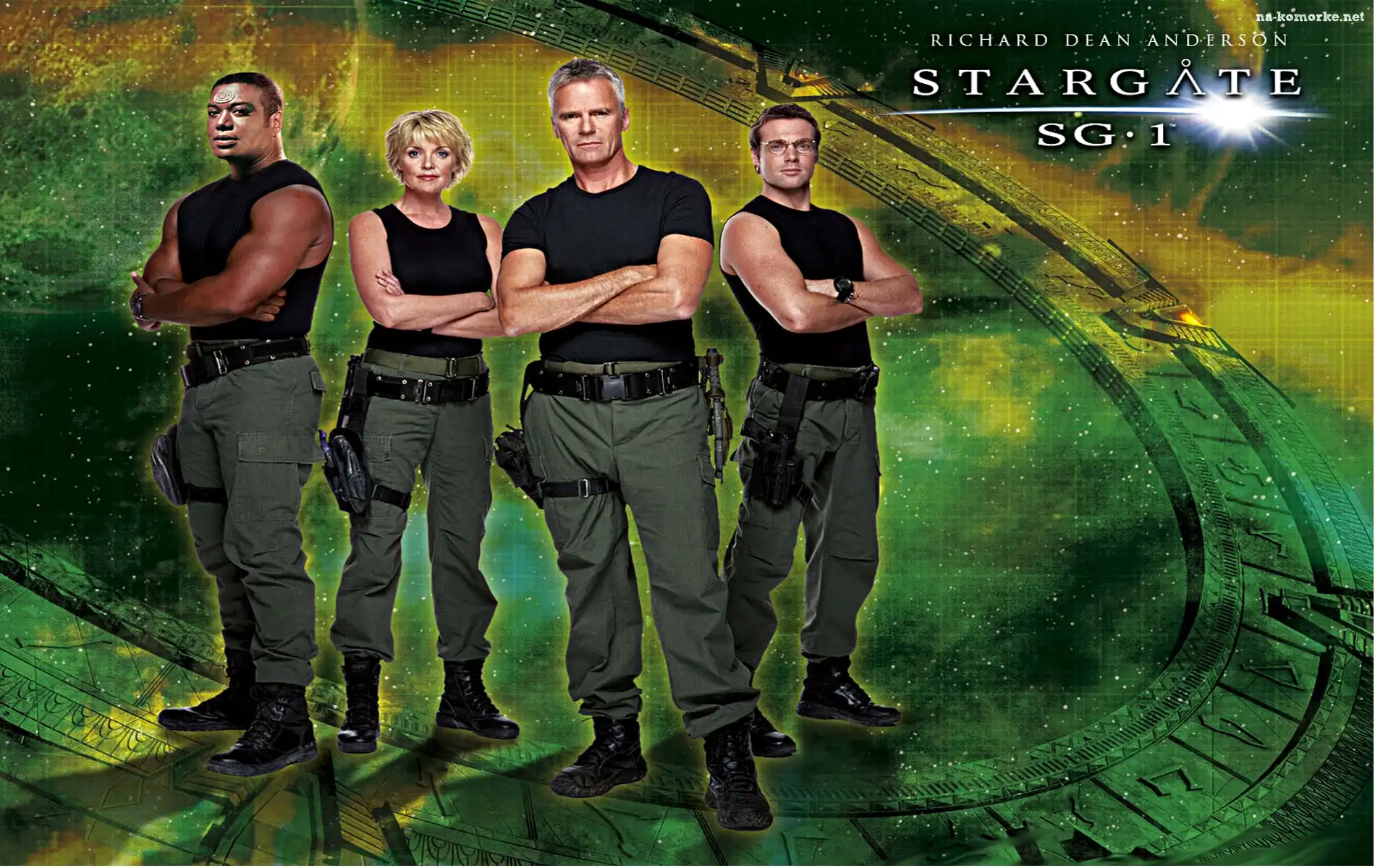 Gwiezdne wrota, Michael Shanks, Serial, Stargate SG 1, Christopher Judge, Amanda Tapping, Richard Dean Anderson