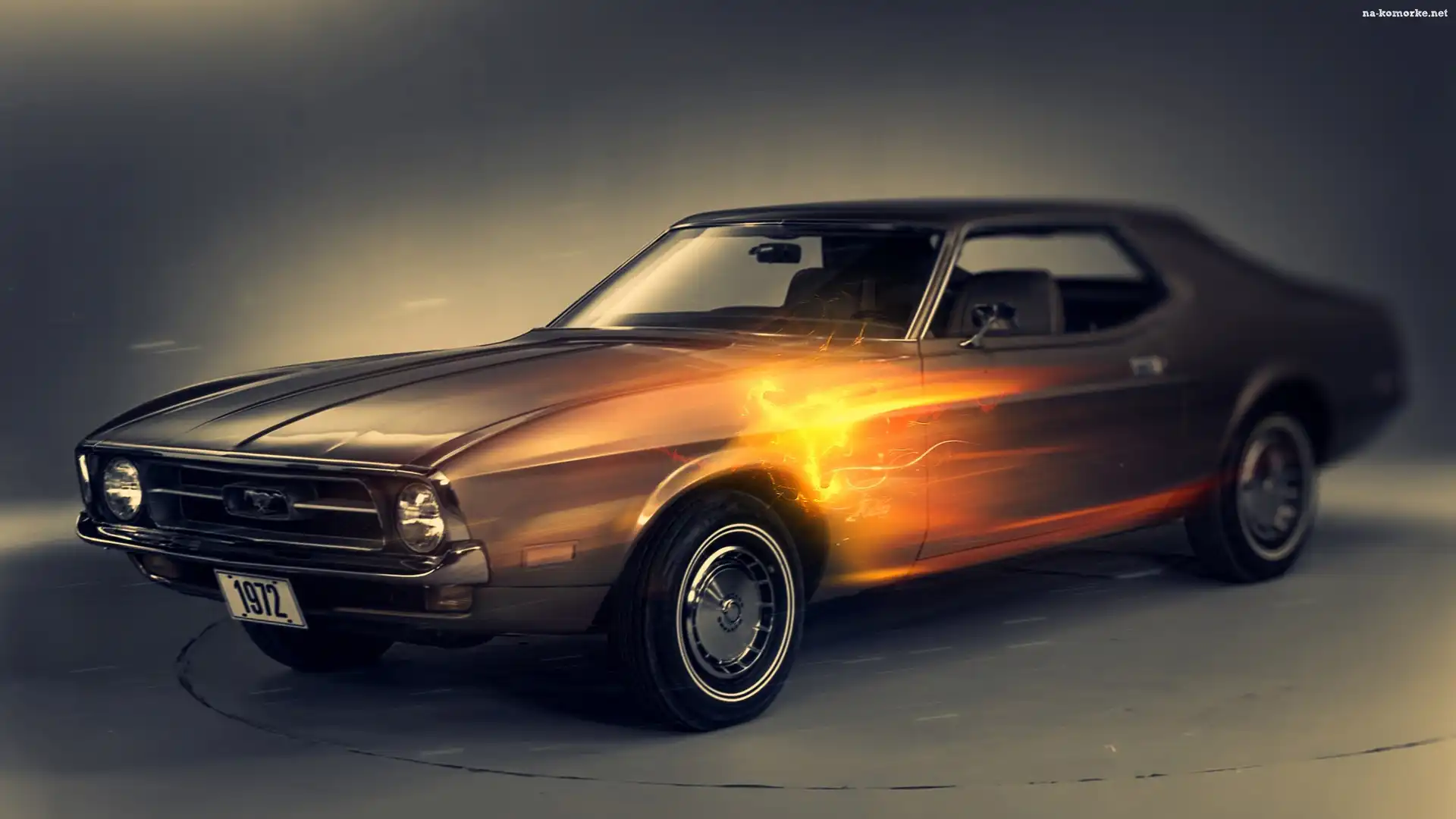1972, Samochód, Klasyczny, Ford, Mustang