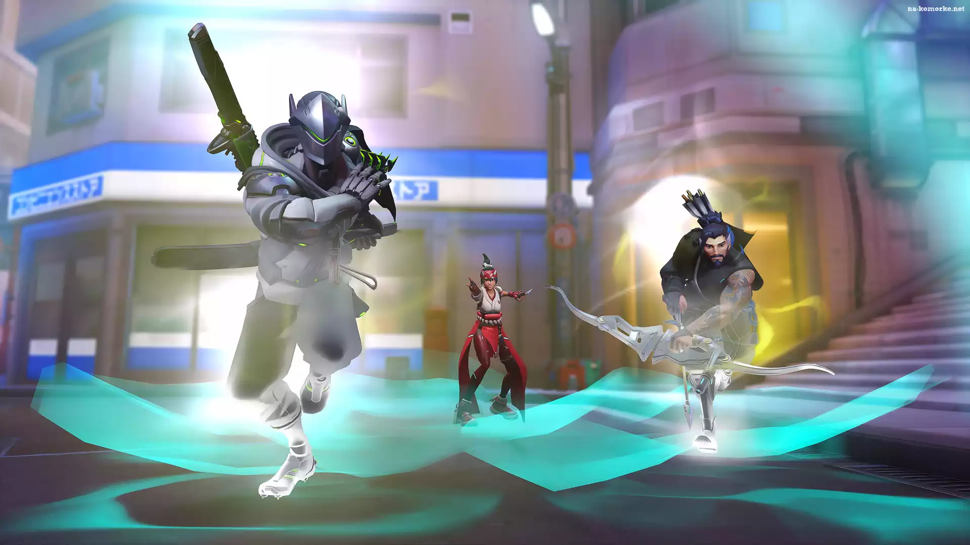 Genji, Hanzo, Gra, Wojownicy, Postacie, Kiriko, Overwatch 2