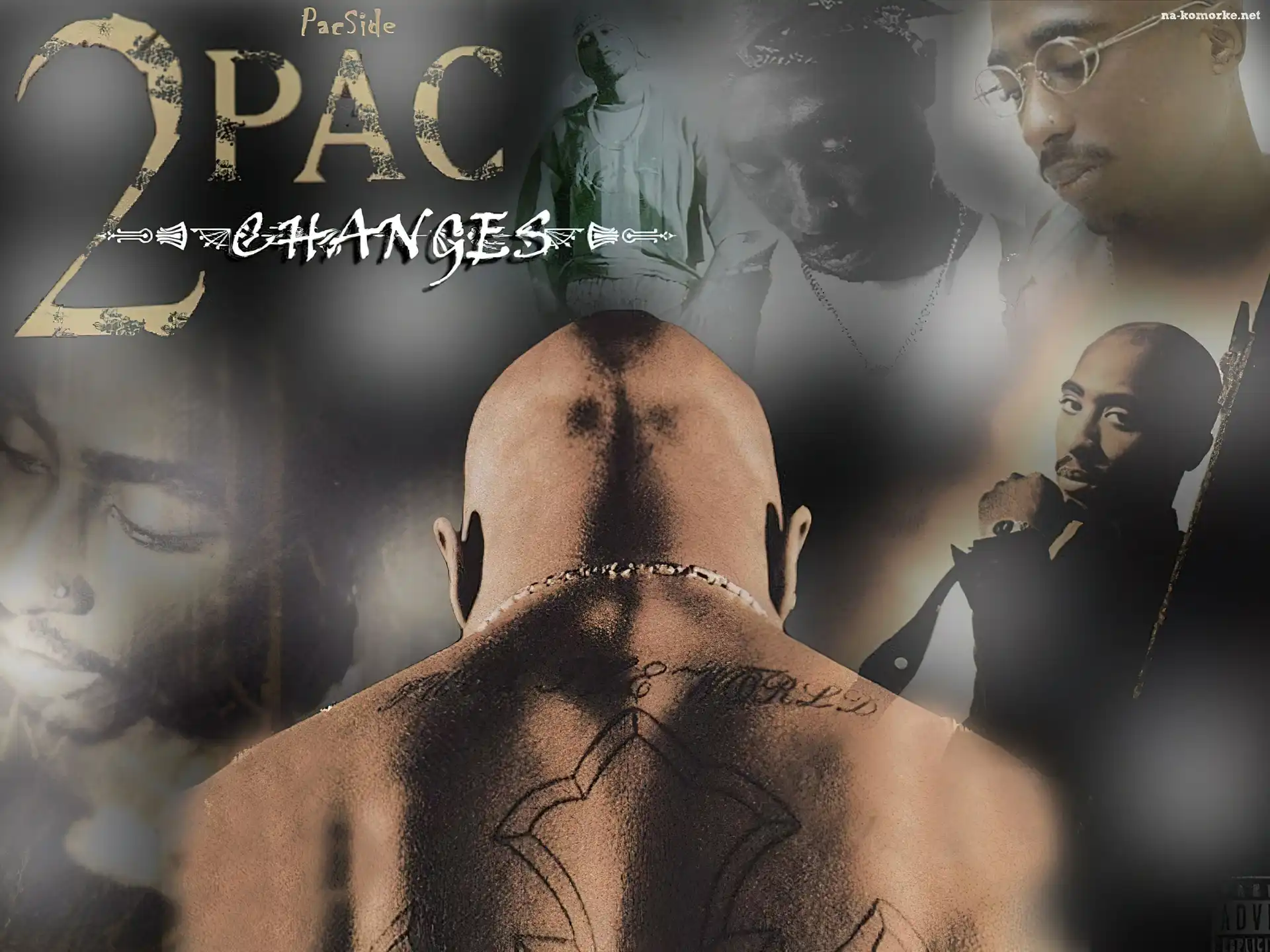 2 Pac, Kark, Tatuaż