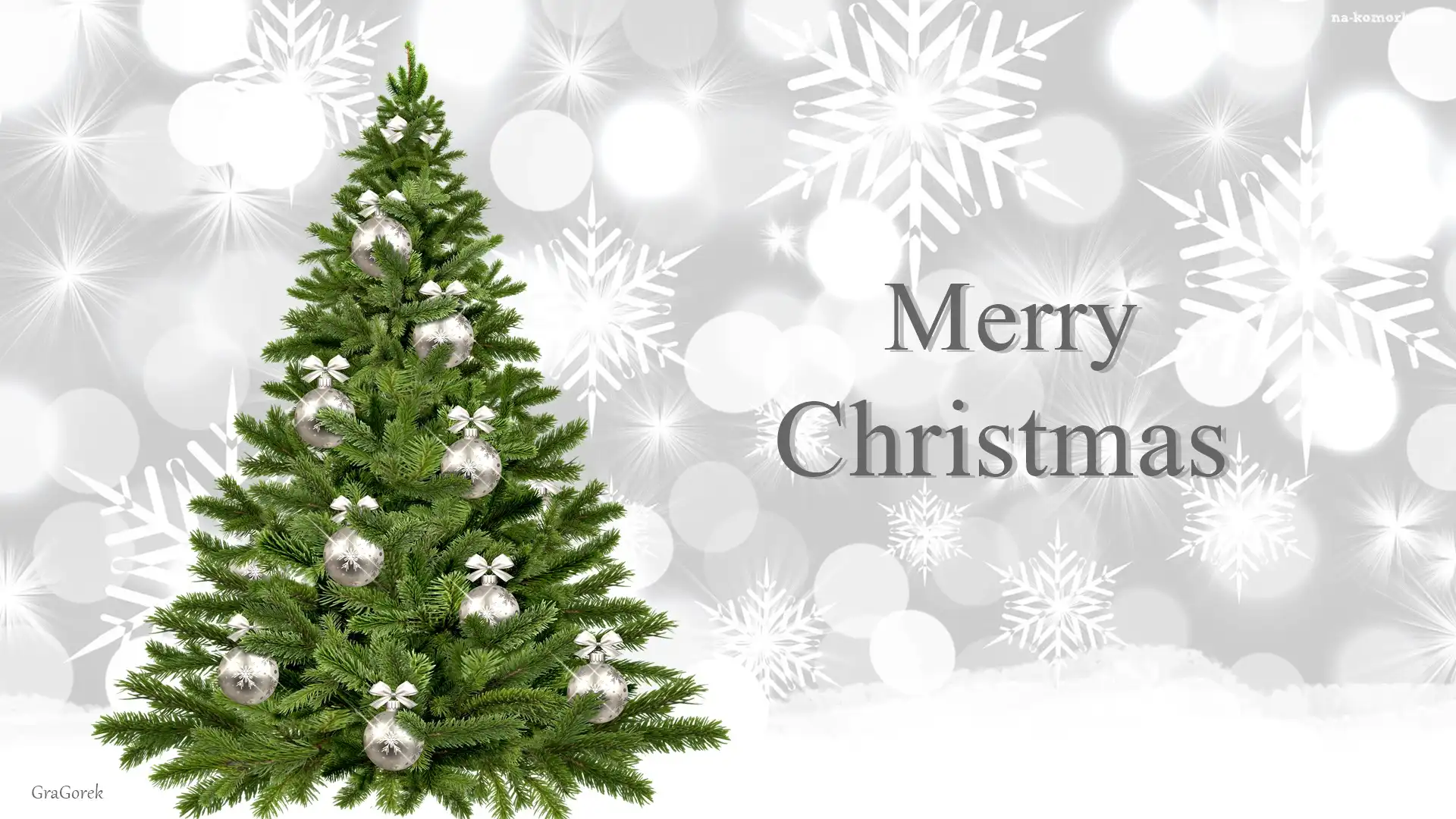 Gwiazdki 2D, Boże Narodzenie, Choinka, Napis, Merry Christmas