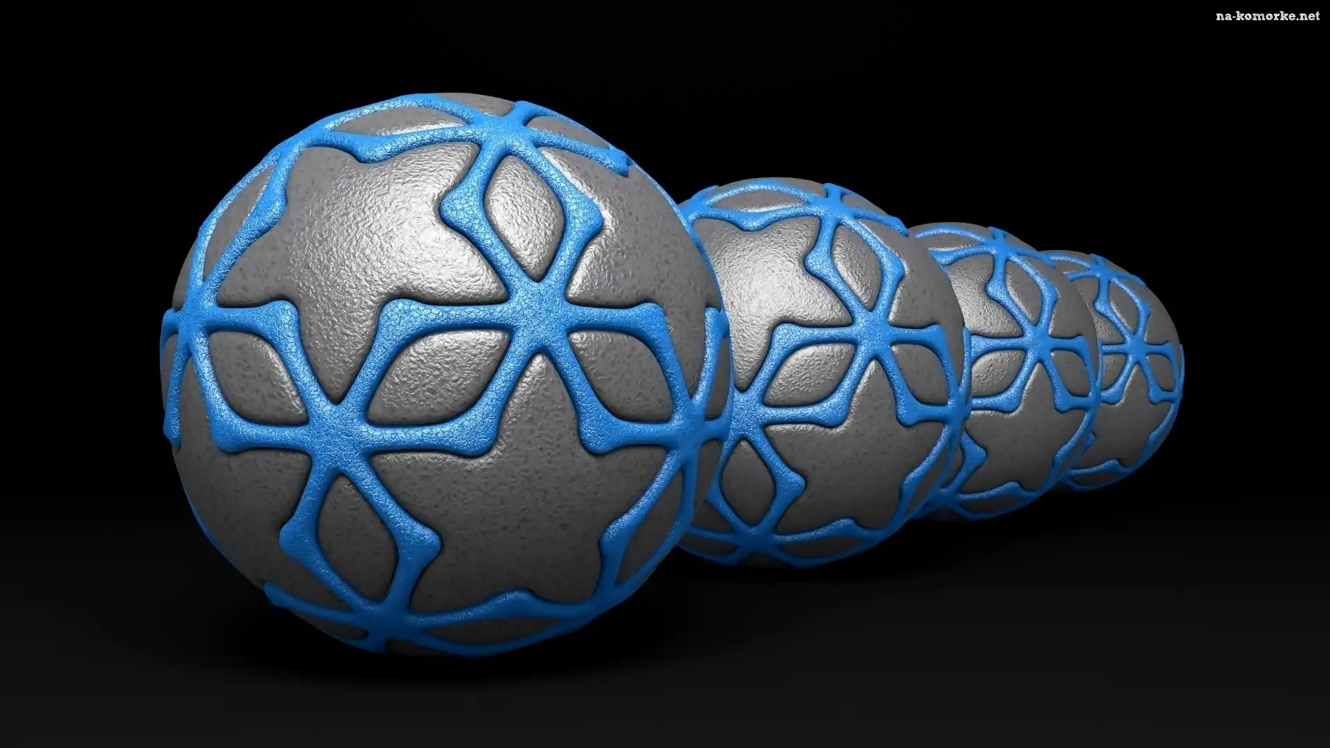 3D, Niebieskie, Piłki, Siwo