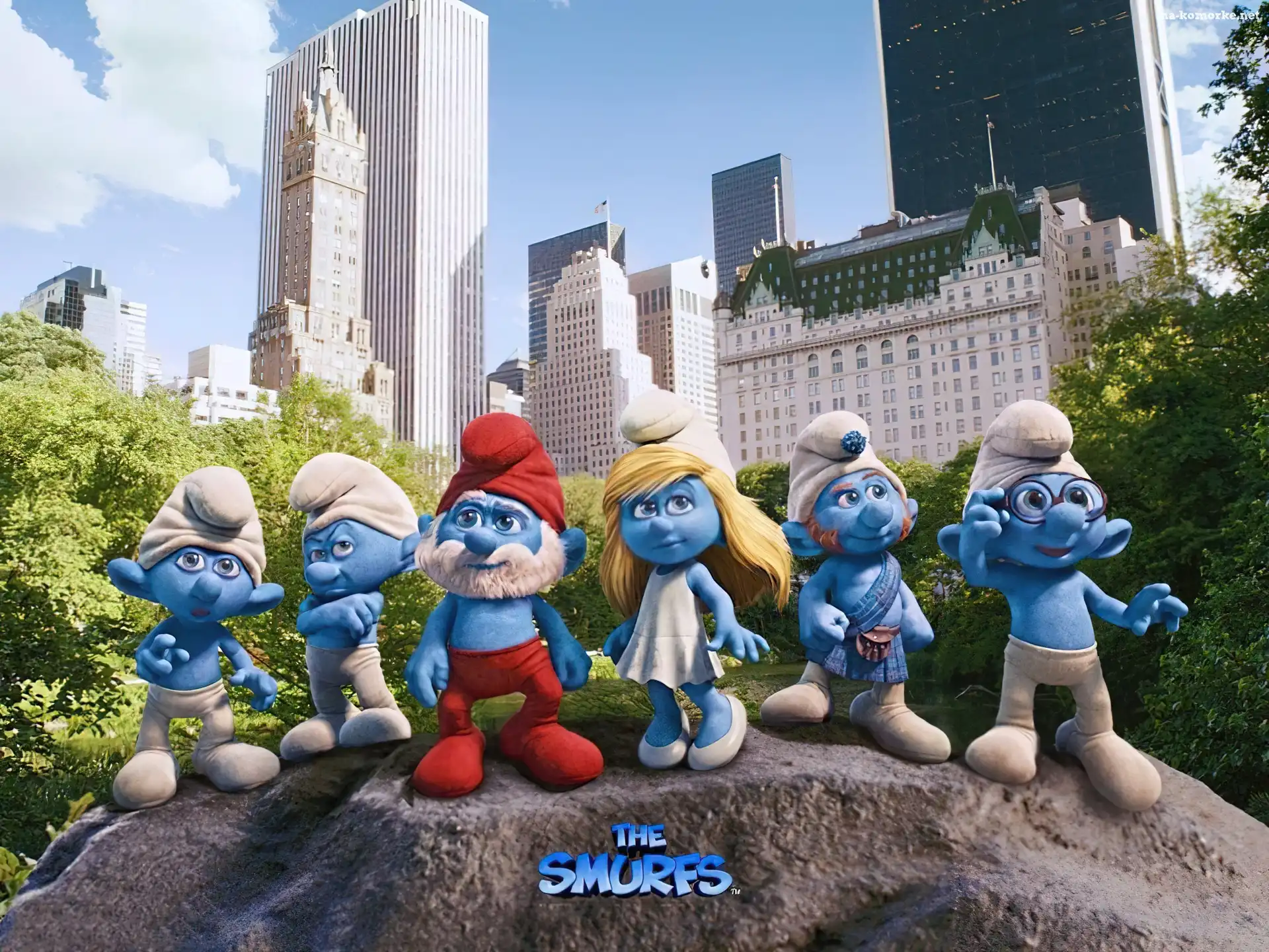 Smerfy, Miasto, The Smurfs, 3D