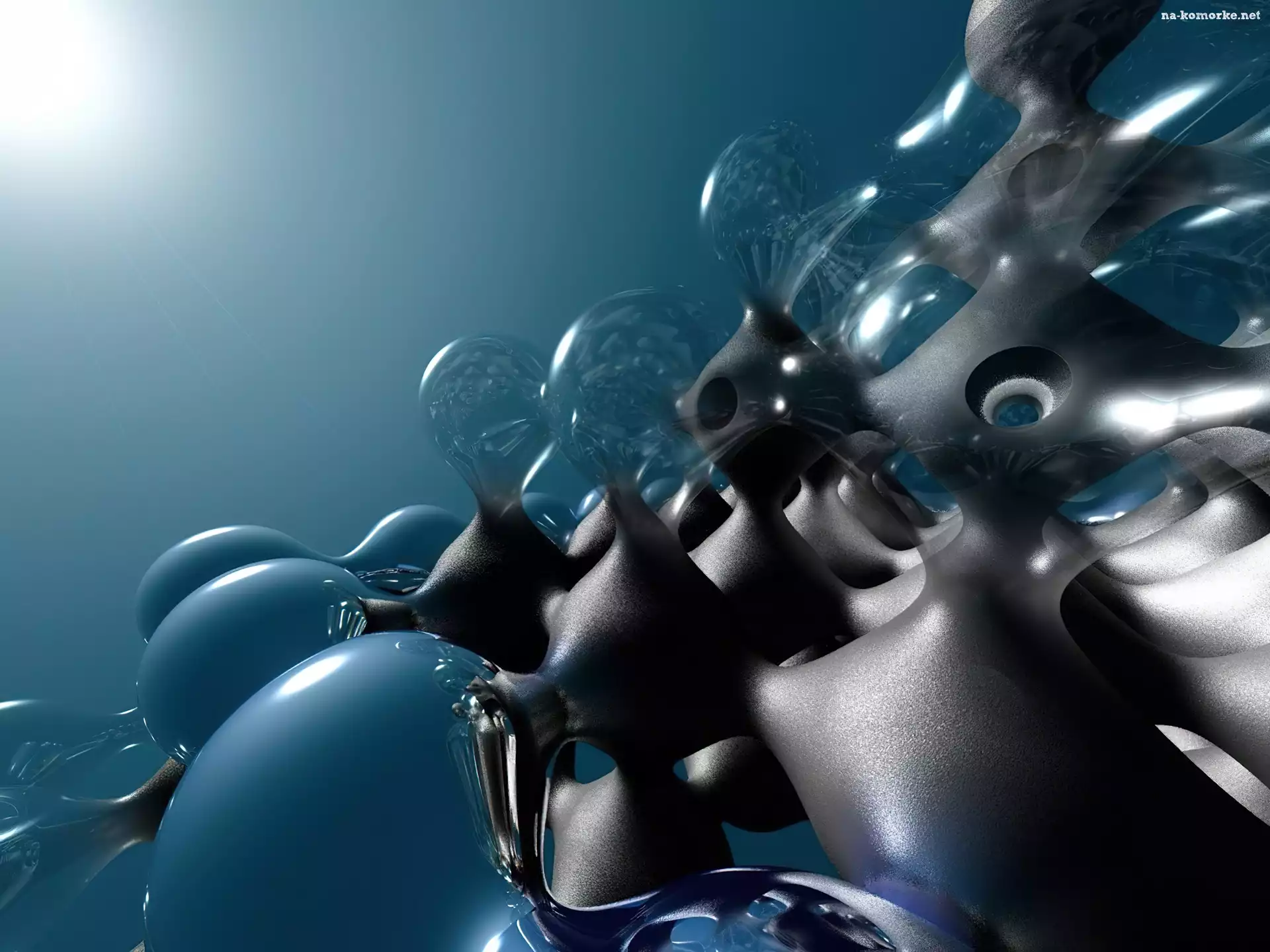 3D, balony, Wektorowa, bańki