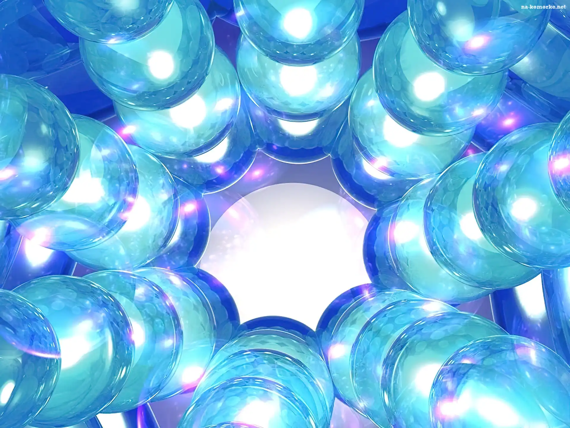 3D, figury, Wektorowa, niebieskie