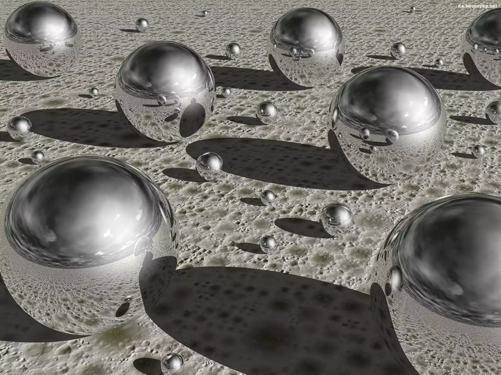 Grafika 3D, Kule, Szare