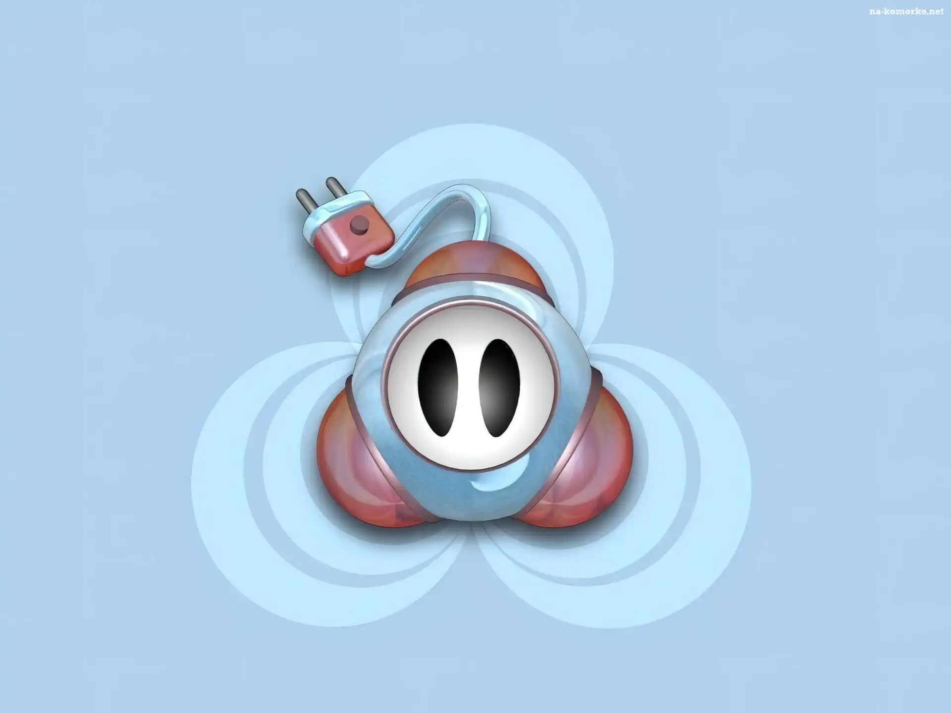 wtyczka, oczy, 3D, Wektorowa