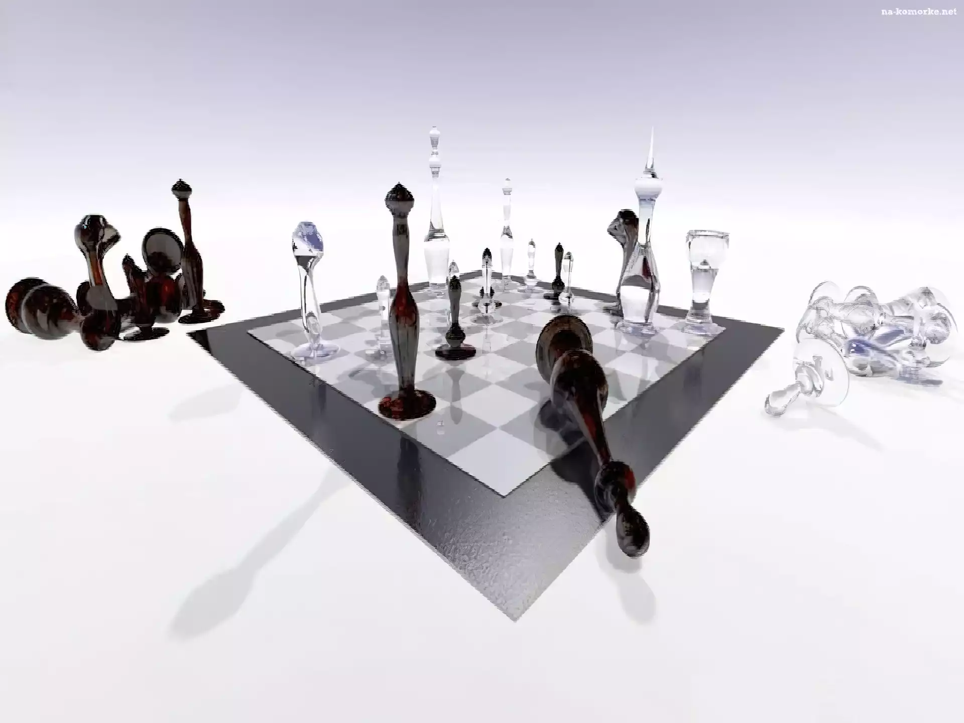 Grafika 3D, Szachownica, Szachy