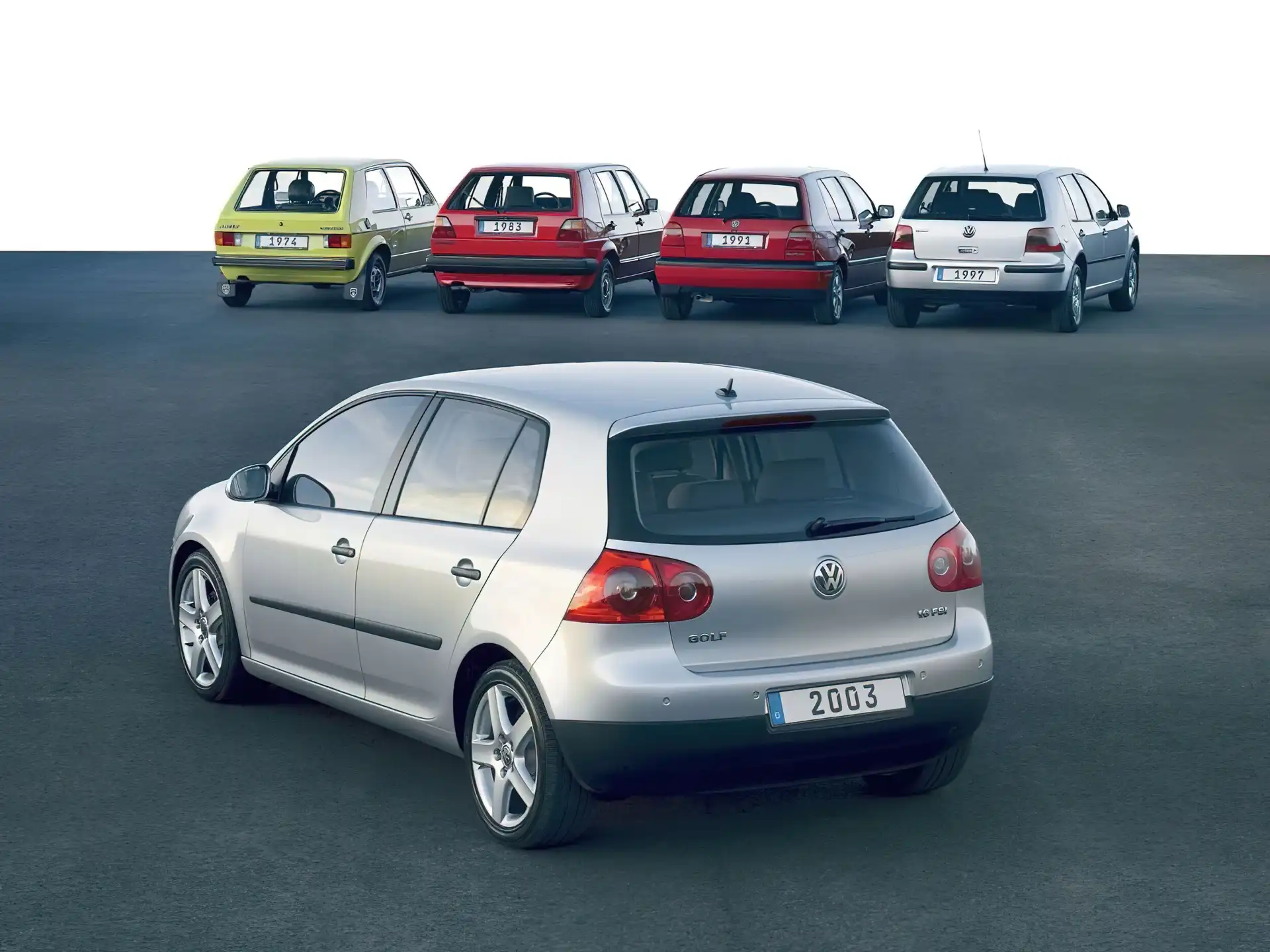 Golf 5, Golf 1, Golf 2, Golf 3, Golf 4