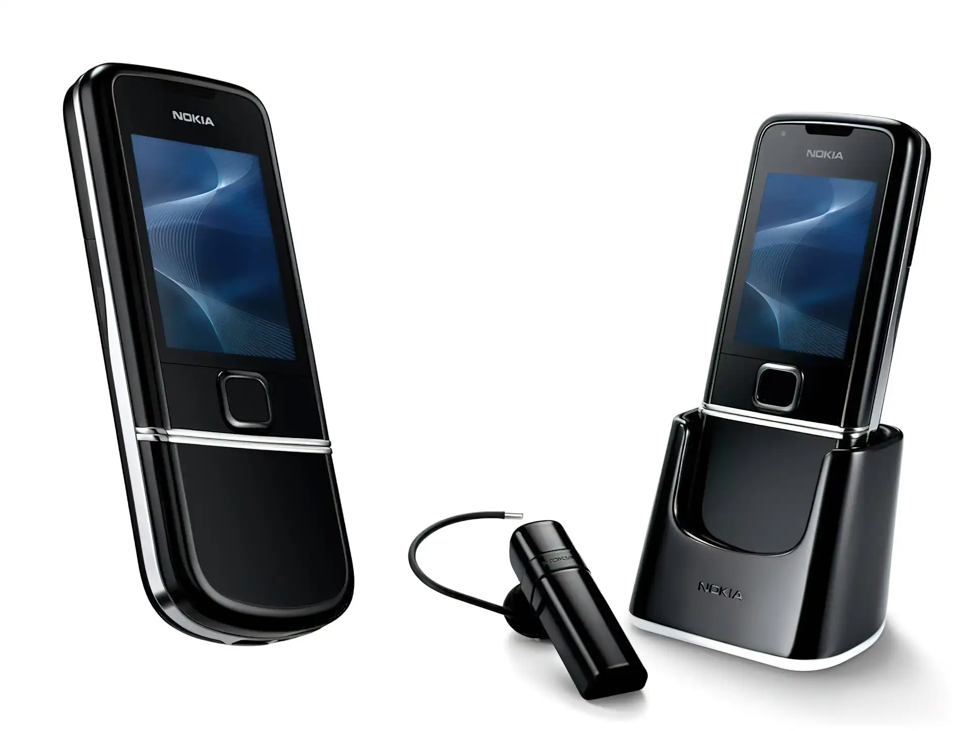 Baza, Bluetooth, Nokia 8800 Sirocco Edition, Czarny