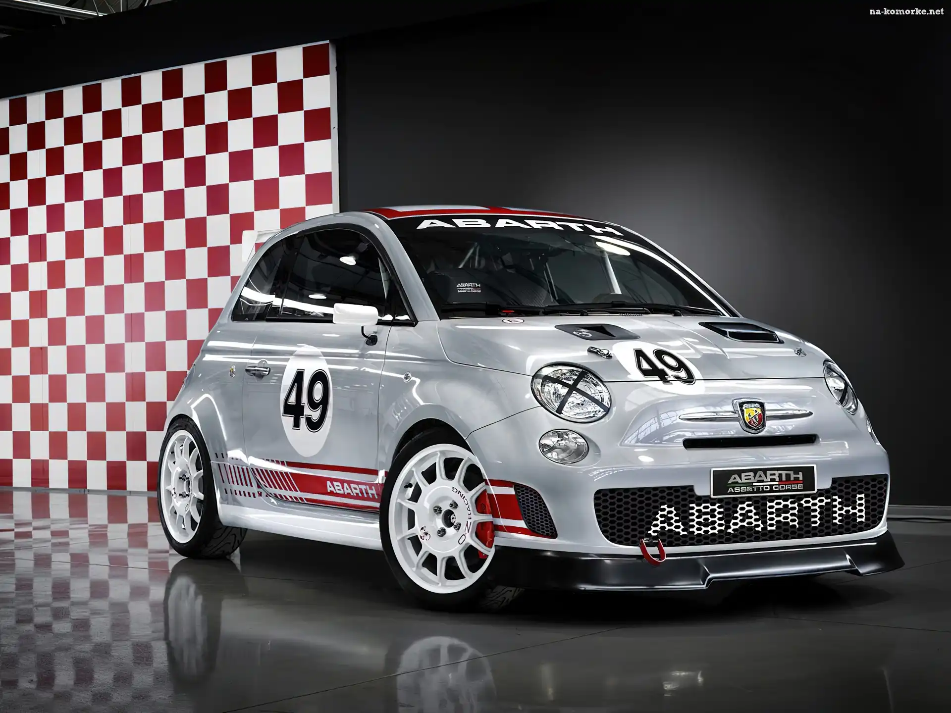 Abarth 500, Startowy, Szachownica, Numer