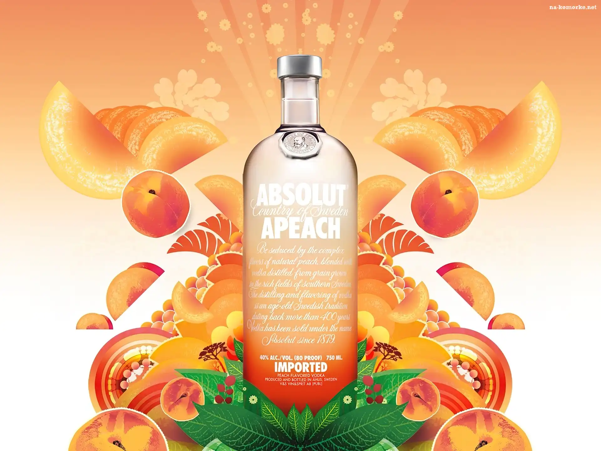 Wódka, Absolut, Brzoskwiniowa