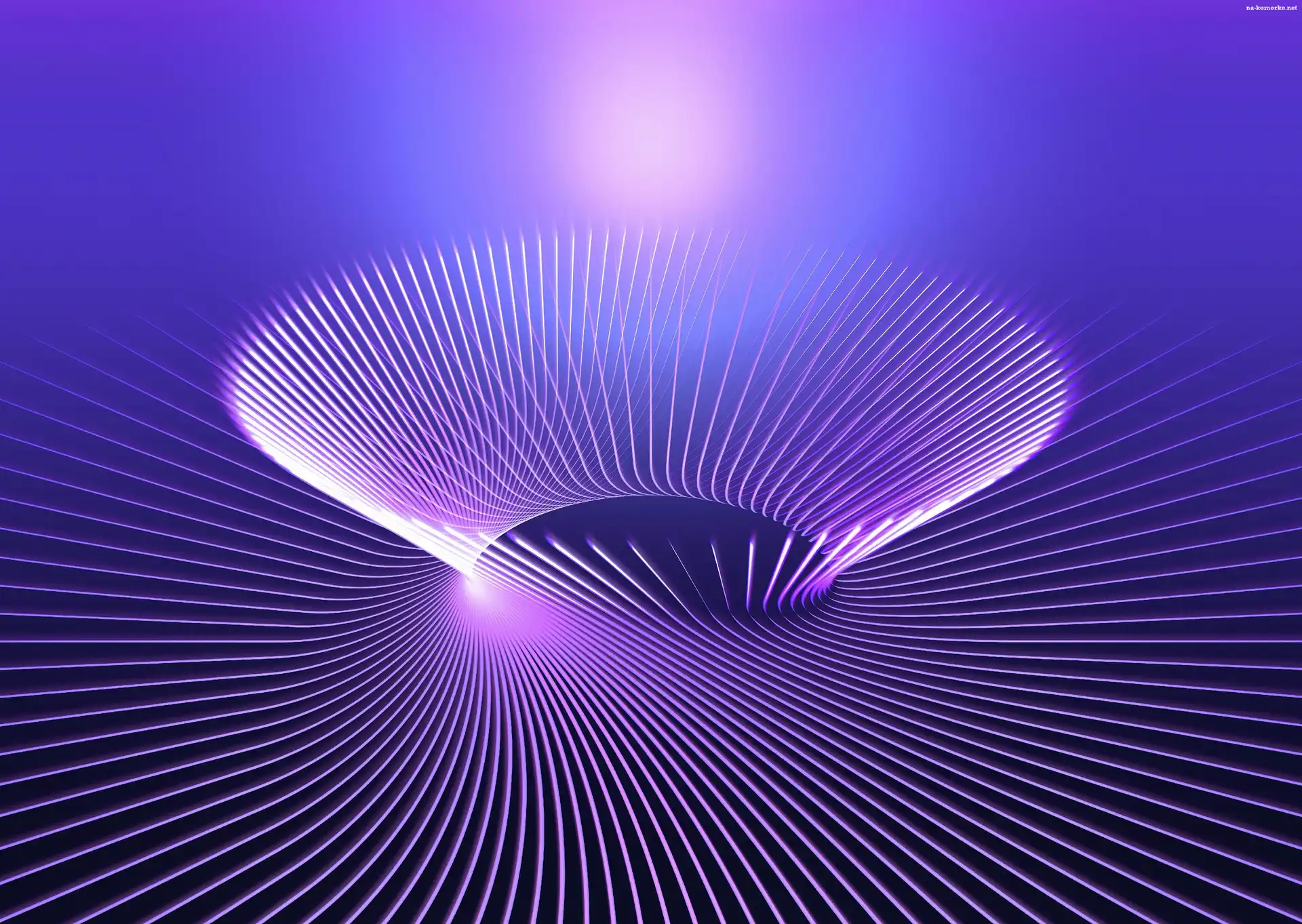 Fioletowa, Abstrakcja, 3D