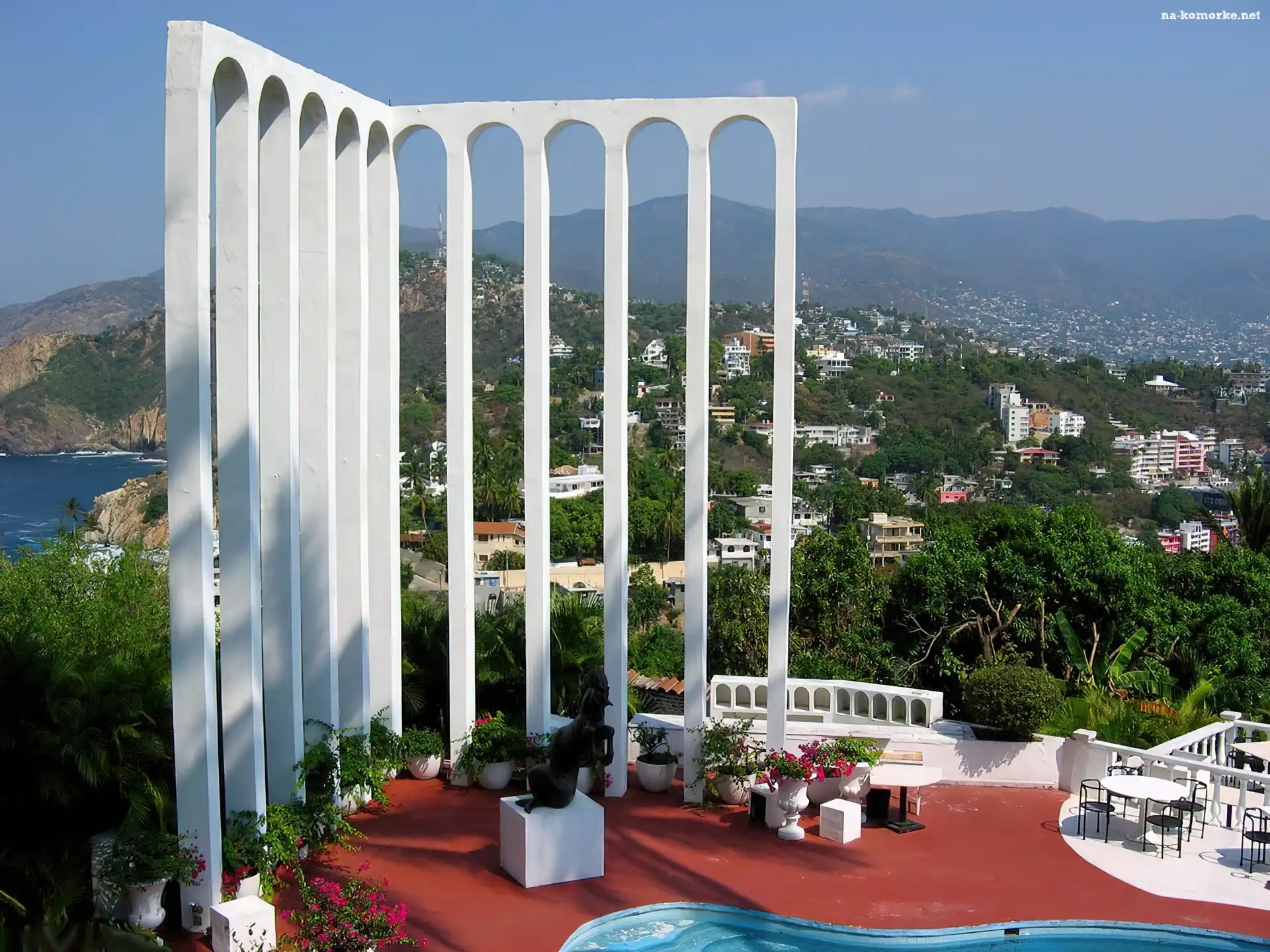 Acapulco, Panorama, Meksyk, Taras