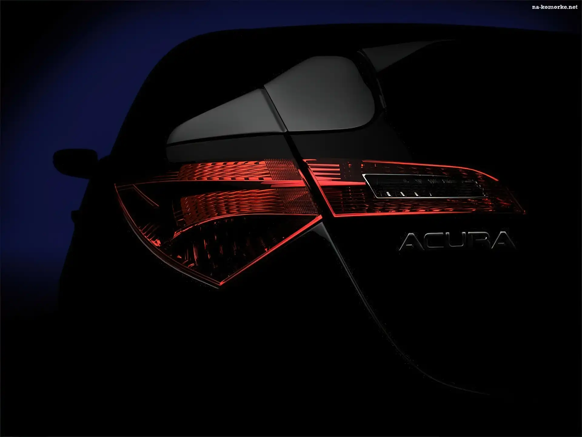 Acura ZDX, Logo, Lampa, Tył