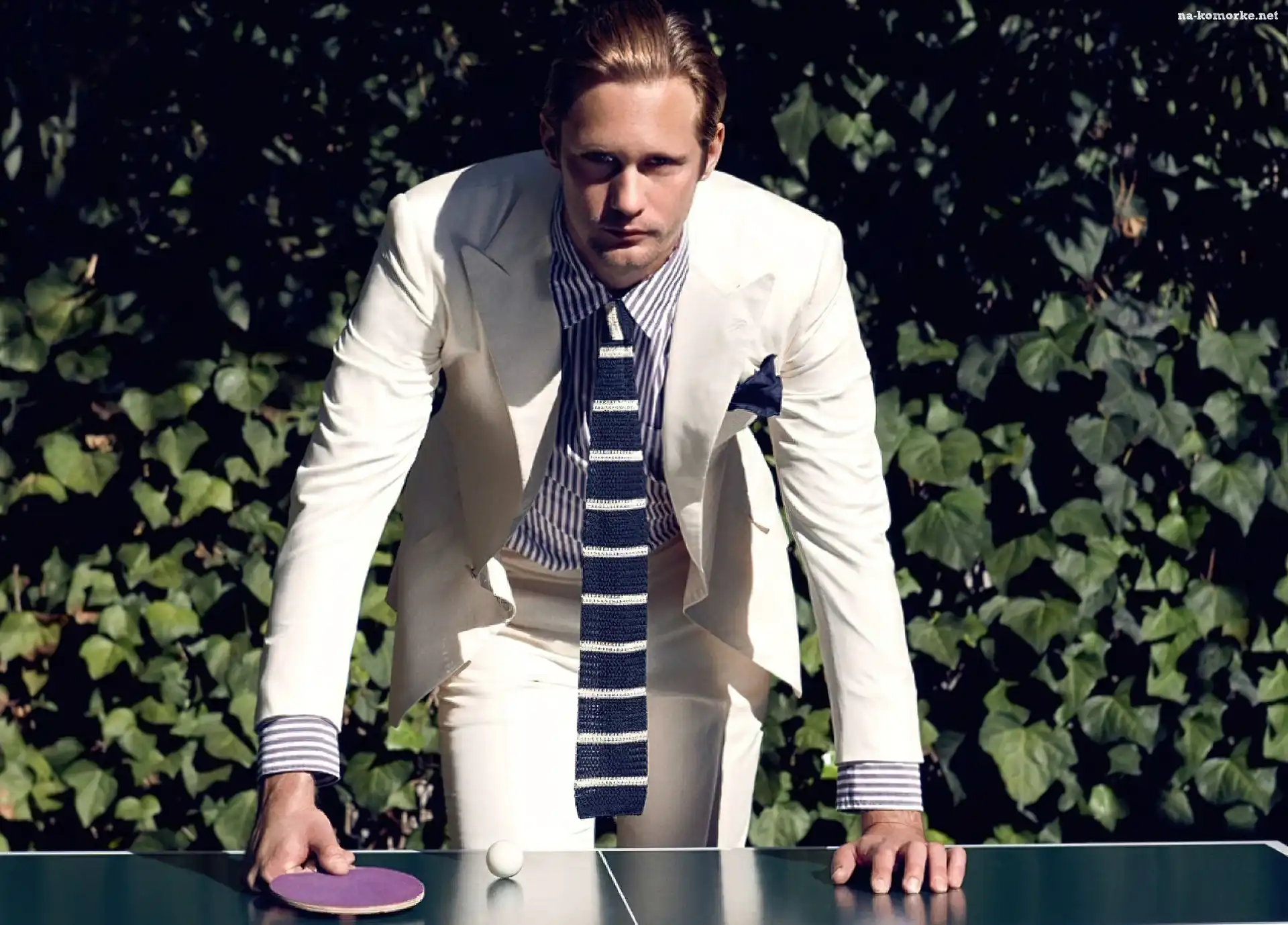 Alexander Skarsgard, Biały, Garnitur