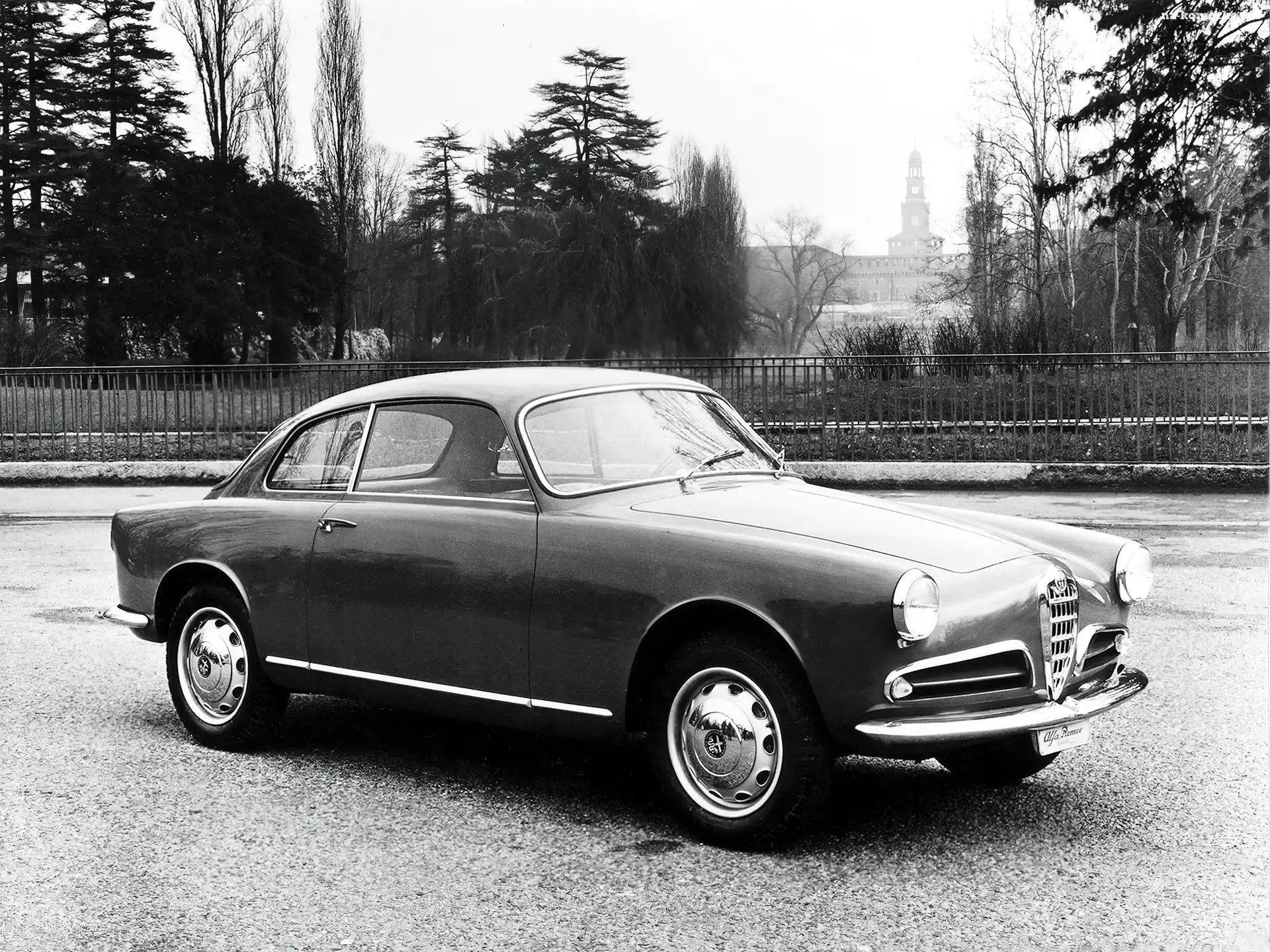Alfa Romeo, drzwi, koła , maska