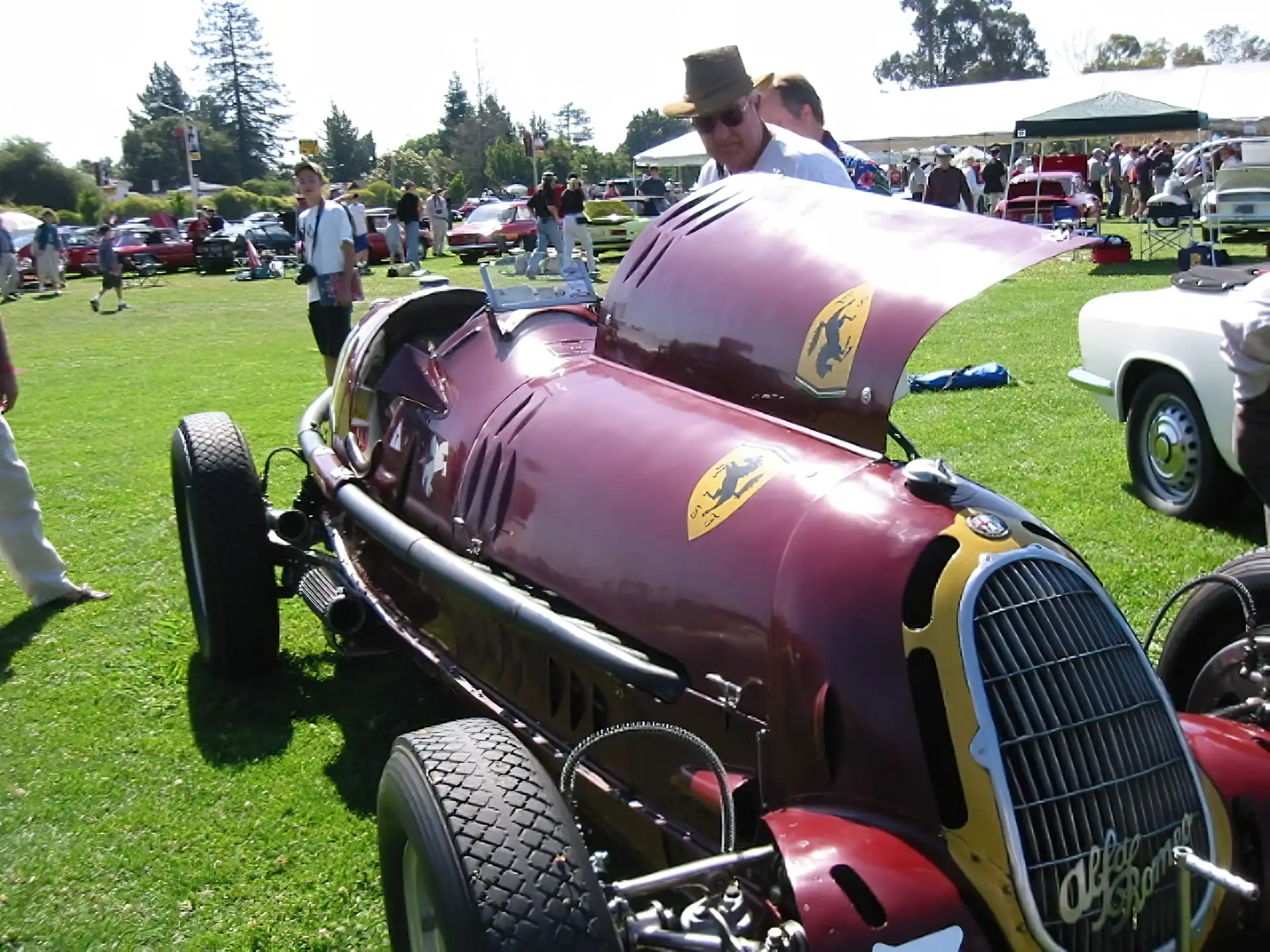 Alfa Romeo, przód , maska