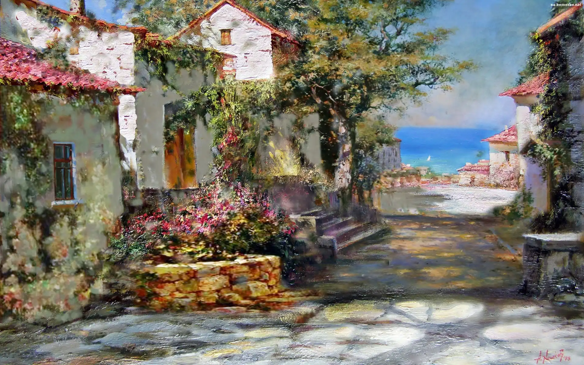 Alois Arnegger, Miasteczka, Fragment, Włoskiego