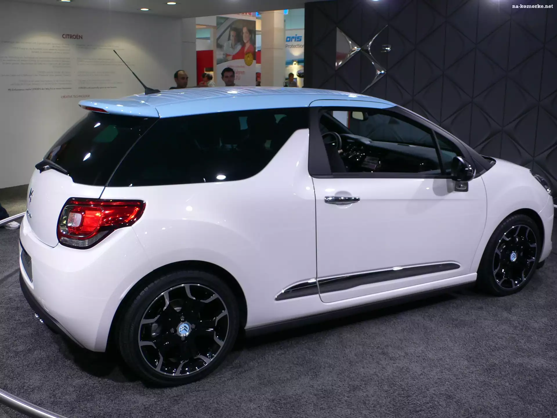 Alufelgi, Prawy, Bok, Citroen DS3, Czarne