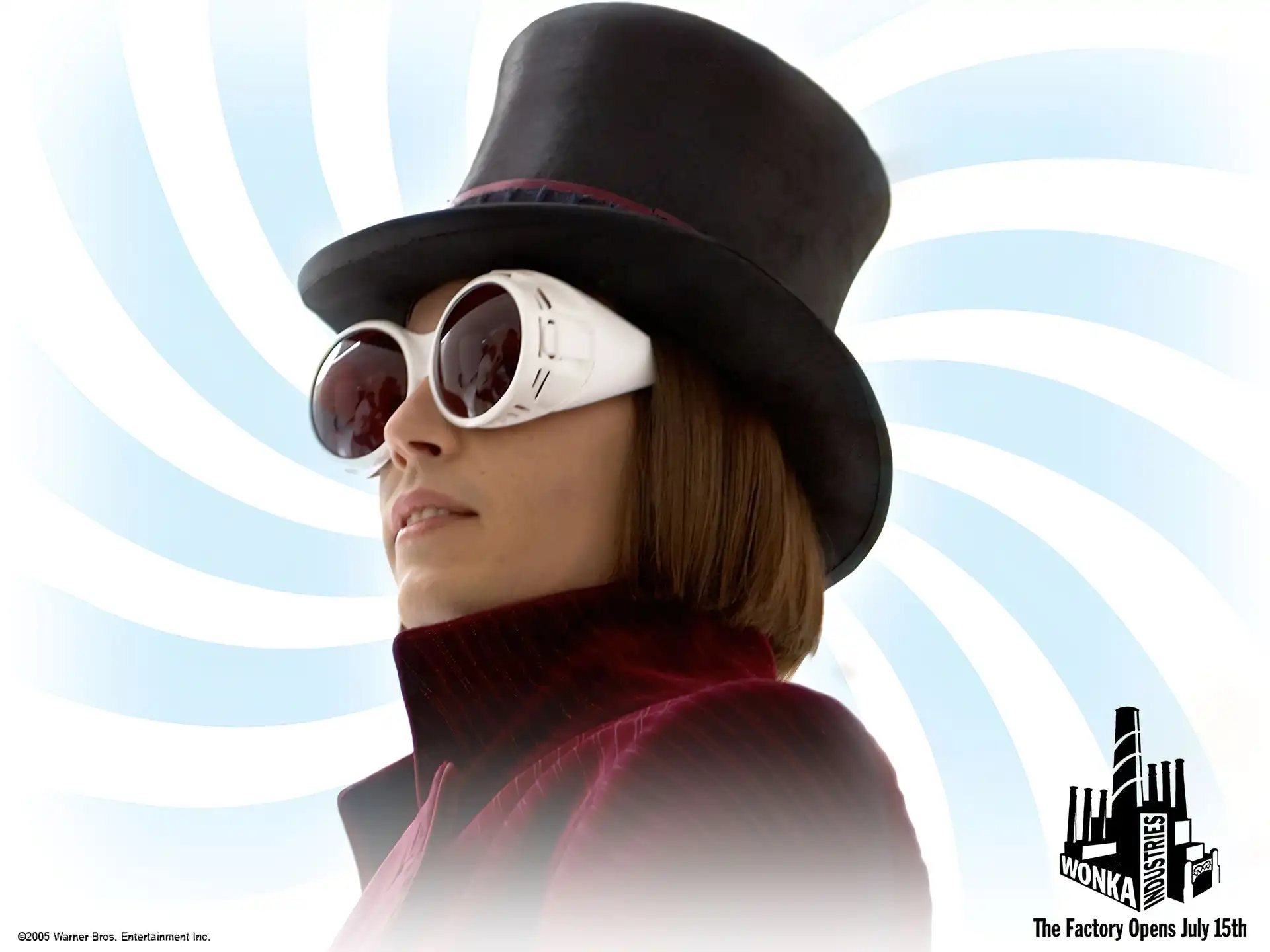 Charlie And The Chocolate Factory, kapelusz, osoba, okulary