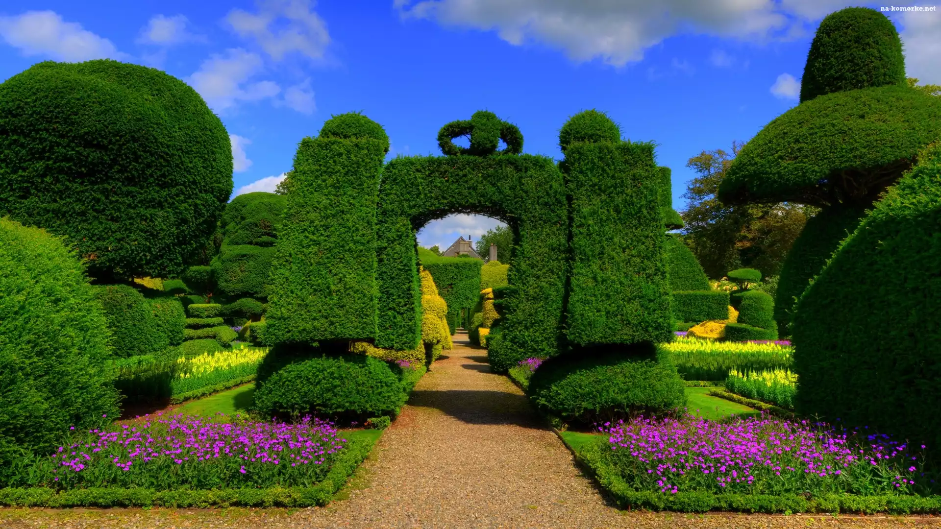 Kendal, Anglia, Wielka Brytania, Levens Hall, Kumbria, Ogród