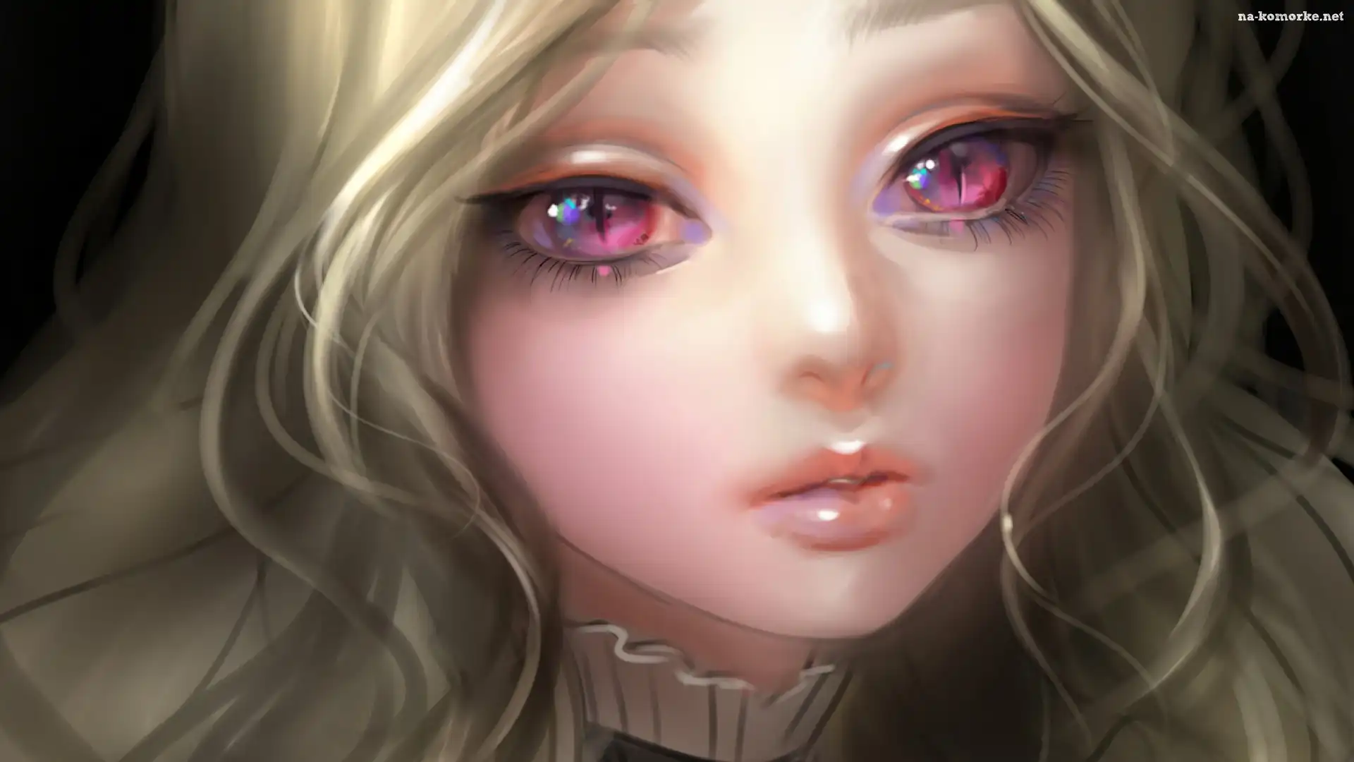 Anime, Dziewczyna, Kocie, Oczy, Manga