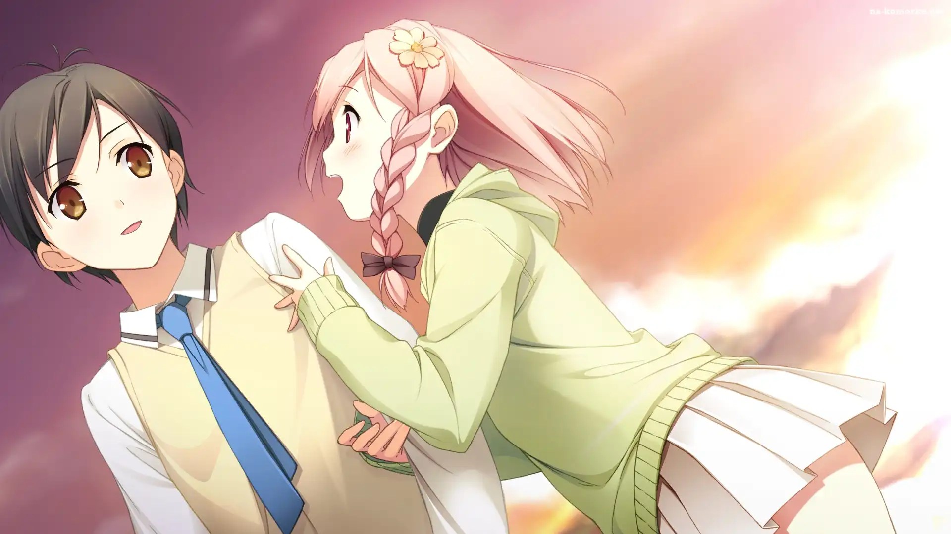 Anime, Chłopak, Dziewczyna, Para, Manga