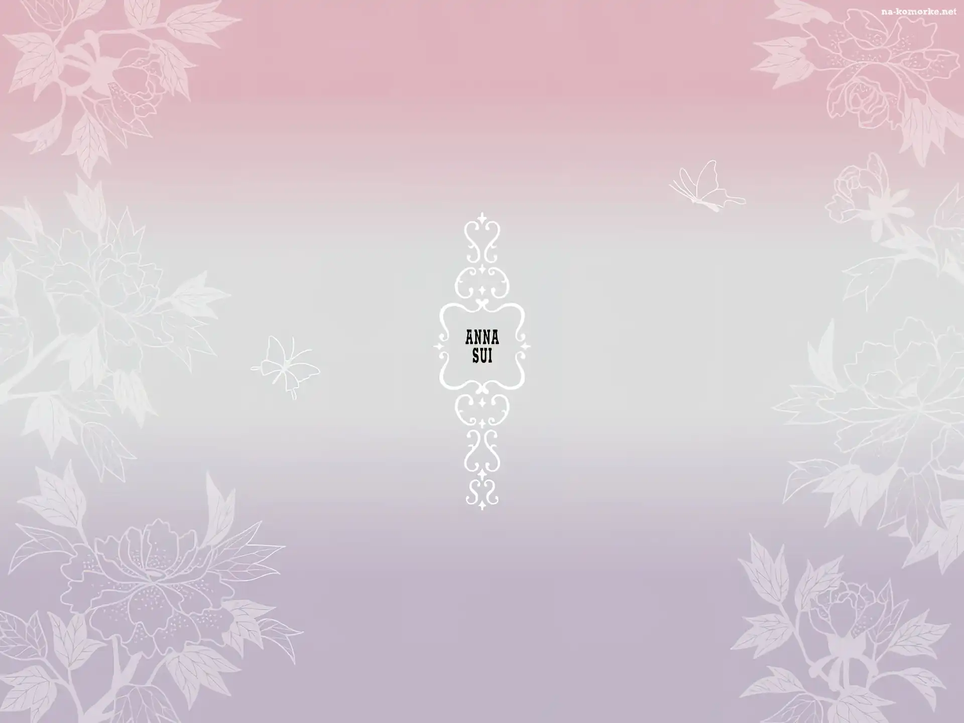 Anna Sui, motyl, ornament, kwiaty