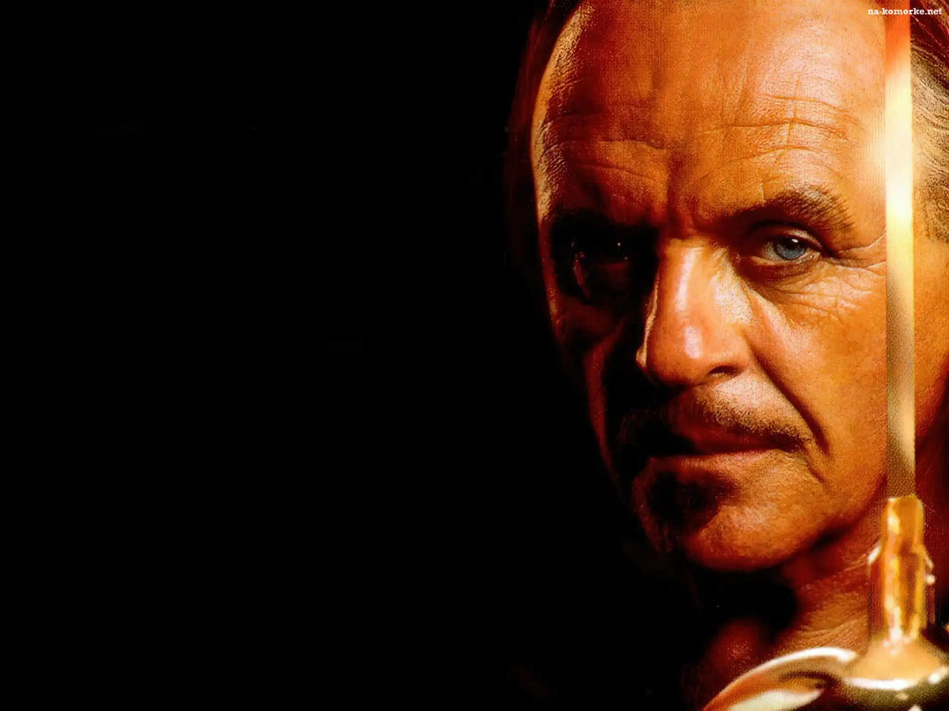 Anthony Hopkins, niebieskie, oczy