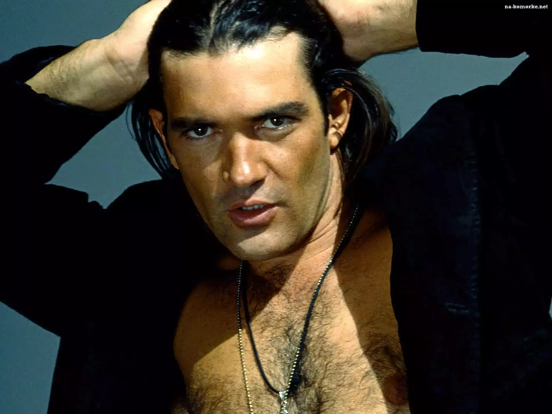 Antonio Banderas, rozpięta, marynarka