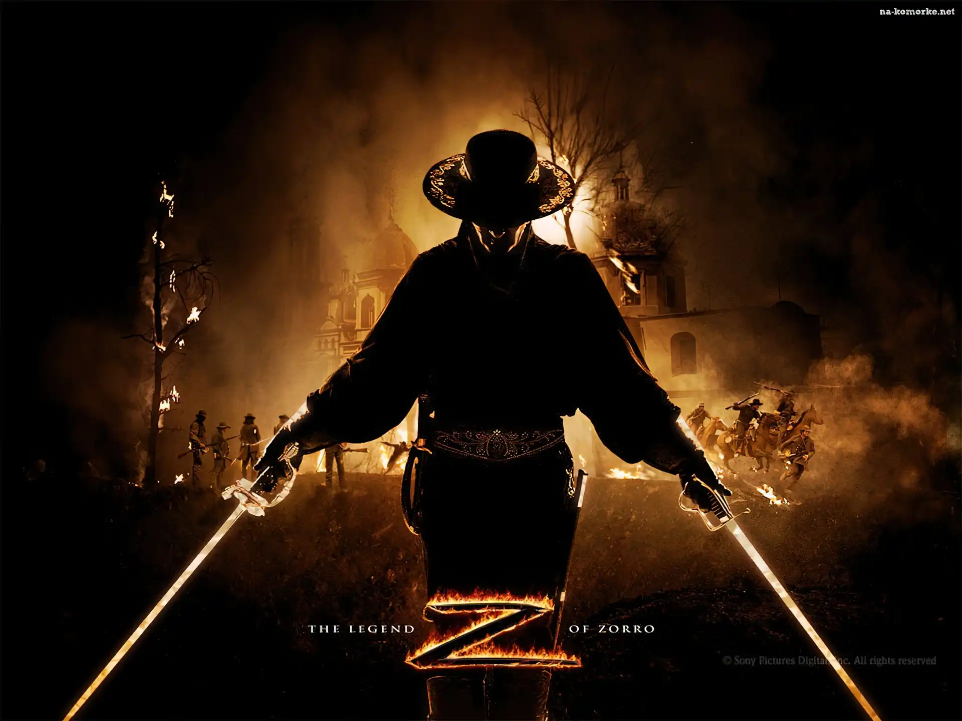 Antonio Banderas, zorro, miecze