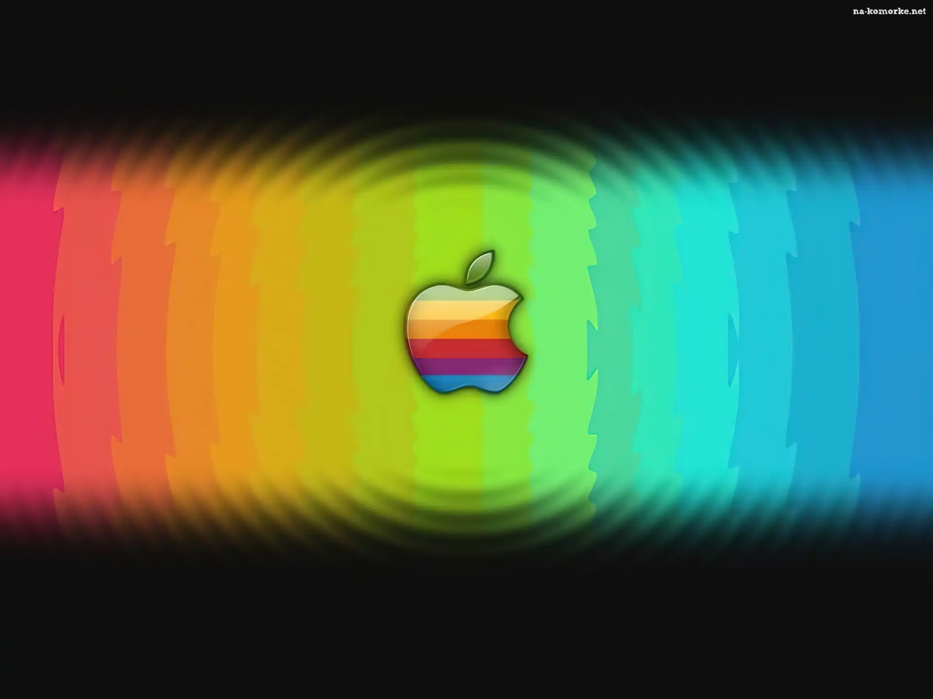 Apple, Kolorowe, Kręgi, Tęczowe, Logo