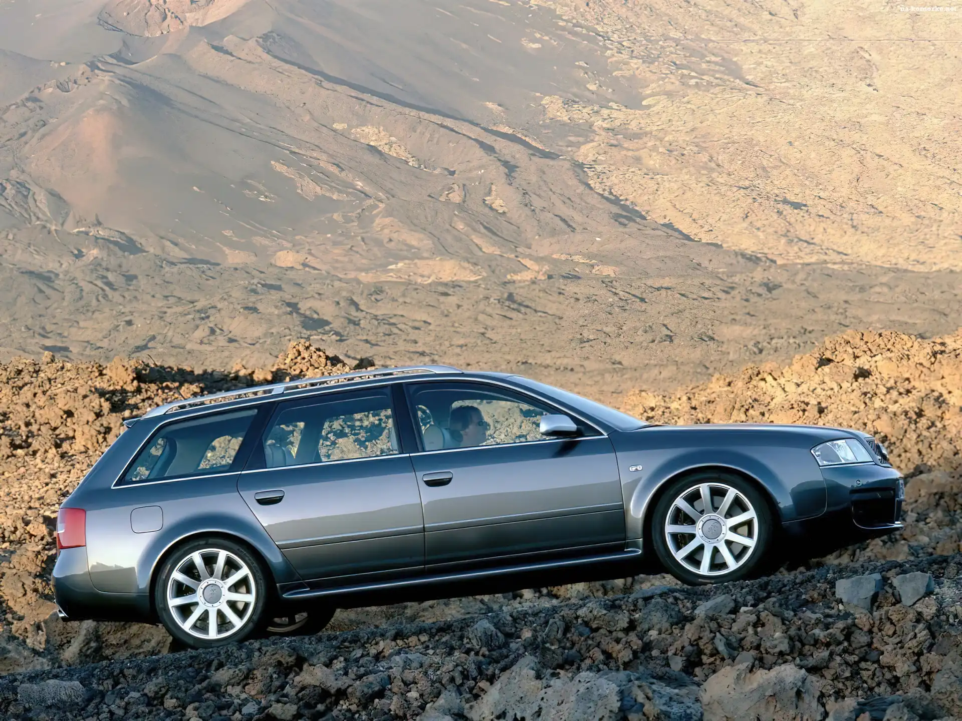 Góry, Audi S6, Kombi, Avant, Prawy Bok