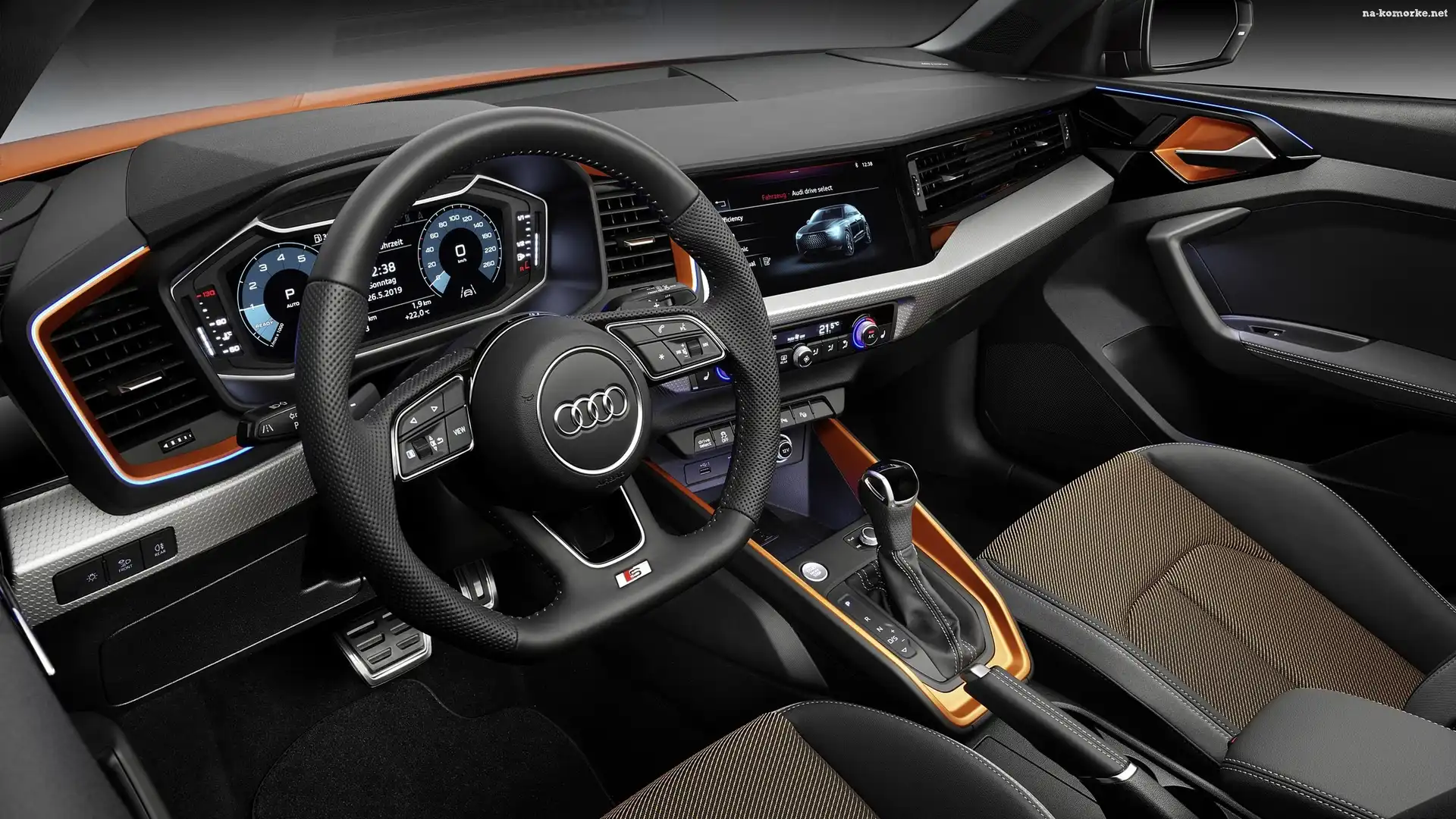 Kierownica, Audi A1 Citycarver, Wnętrze, Kokpit, Fotele
