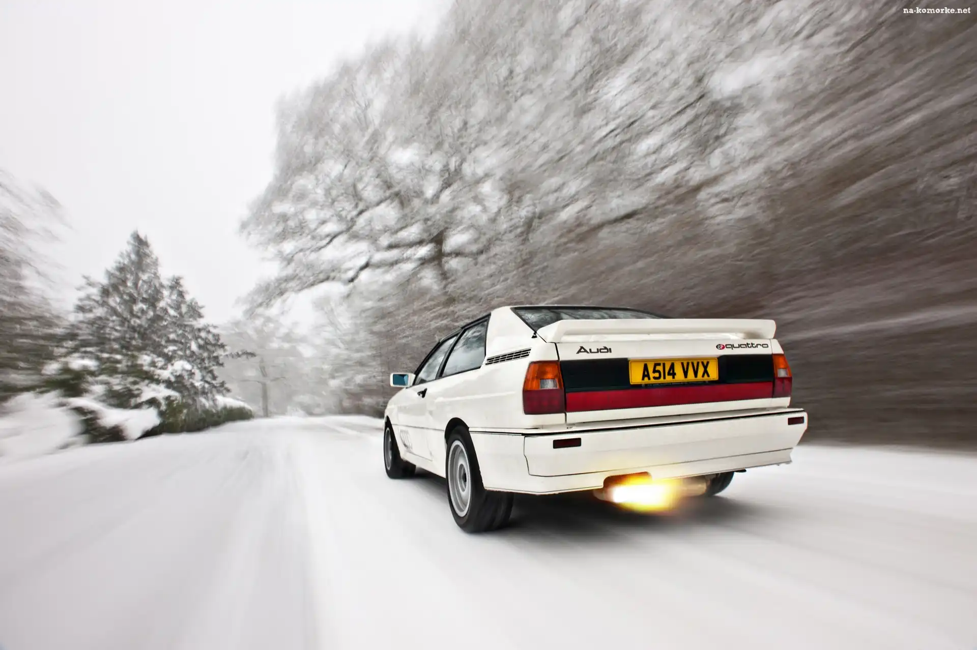 Audi, Śnieg, Quattro, Białe