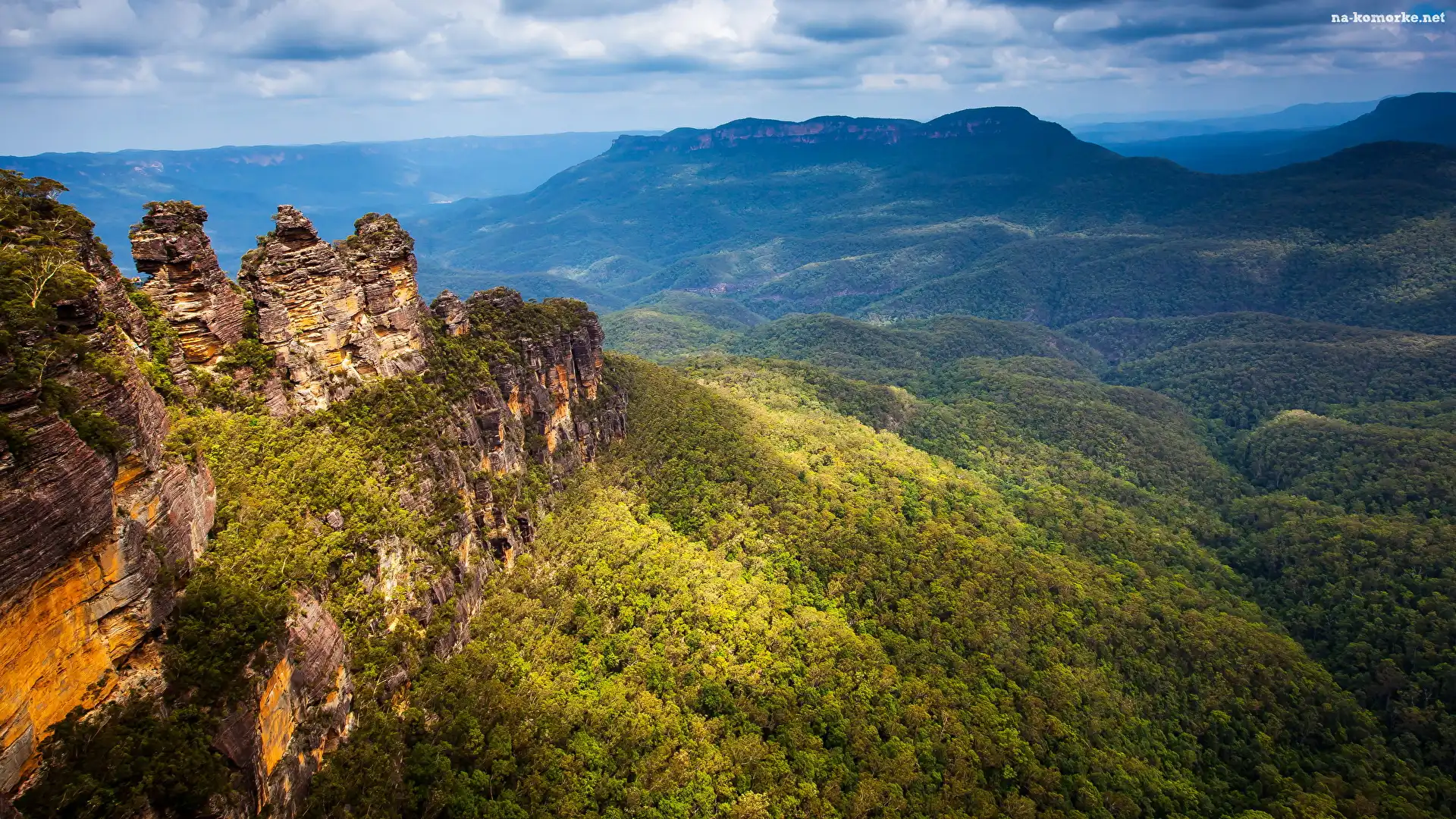 Australia, Góry Błękitne, Skały, Południowa Walia, Park Narodowy Gór Błękitnych