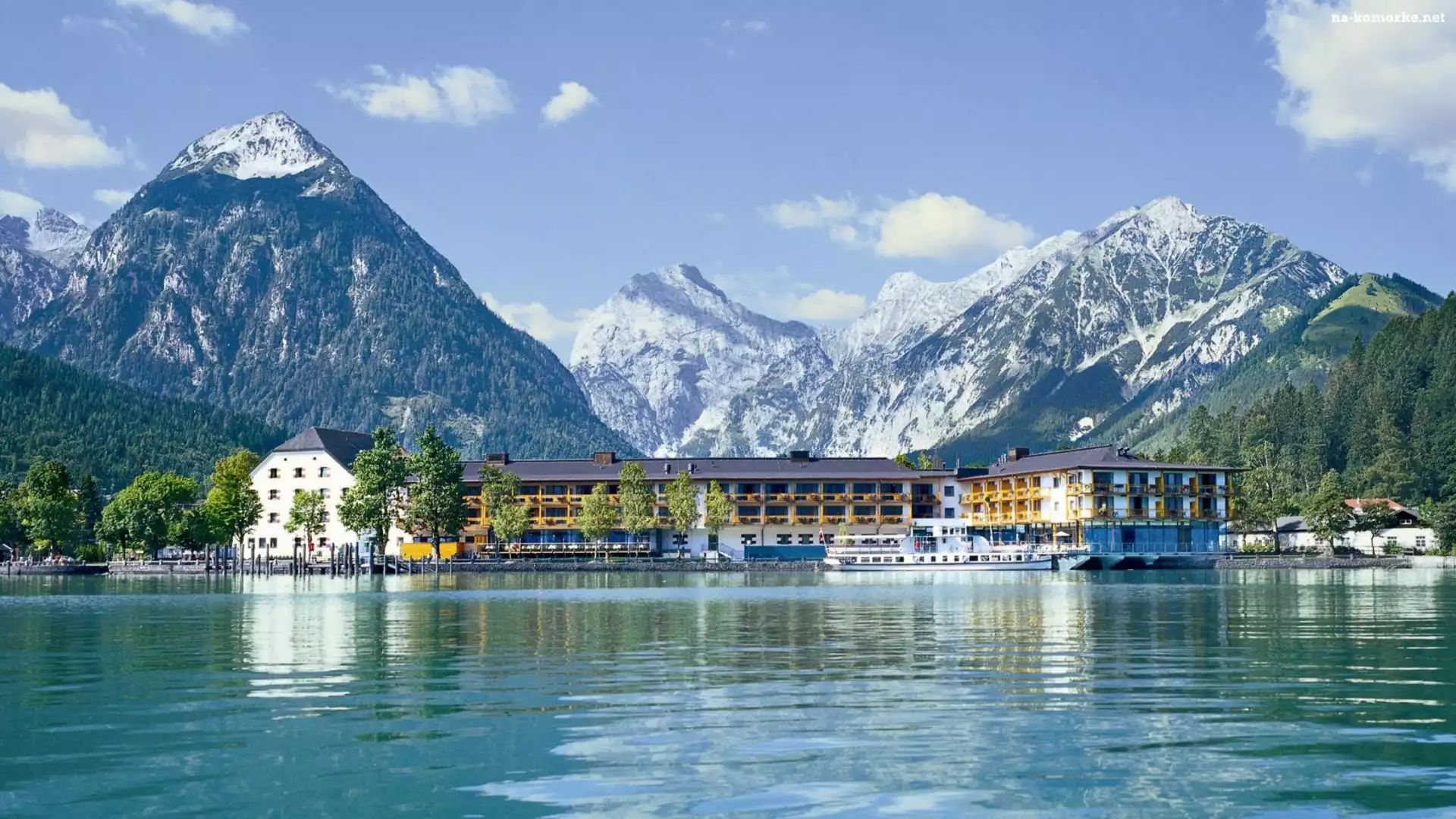 Austria, Jezioro, Góry, Hotel, Pertisau