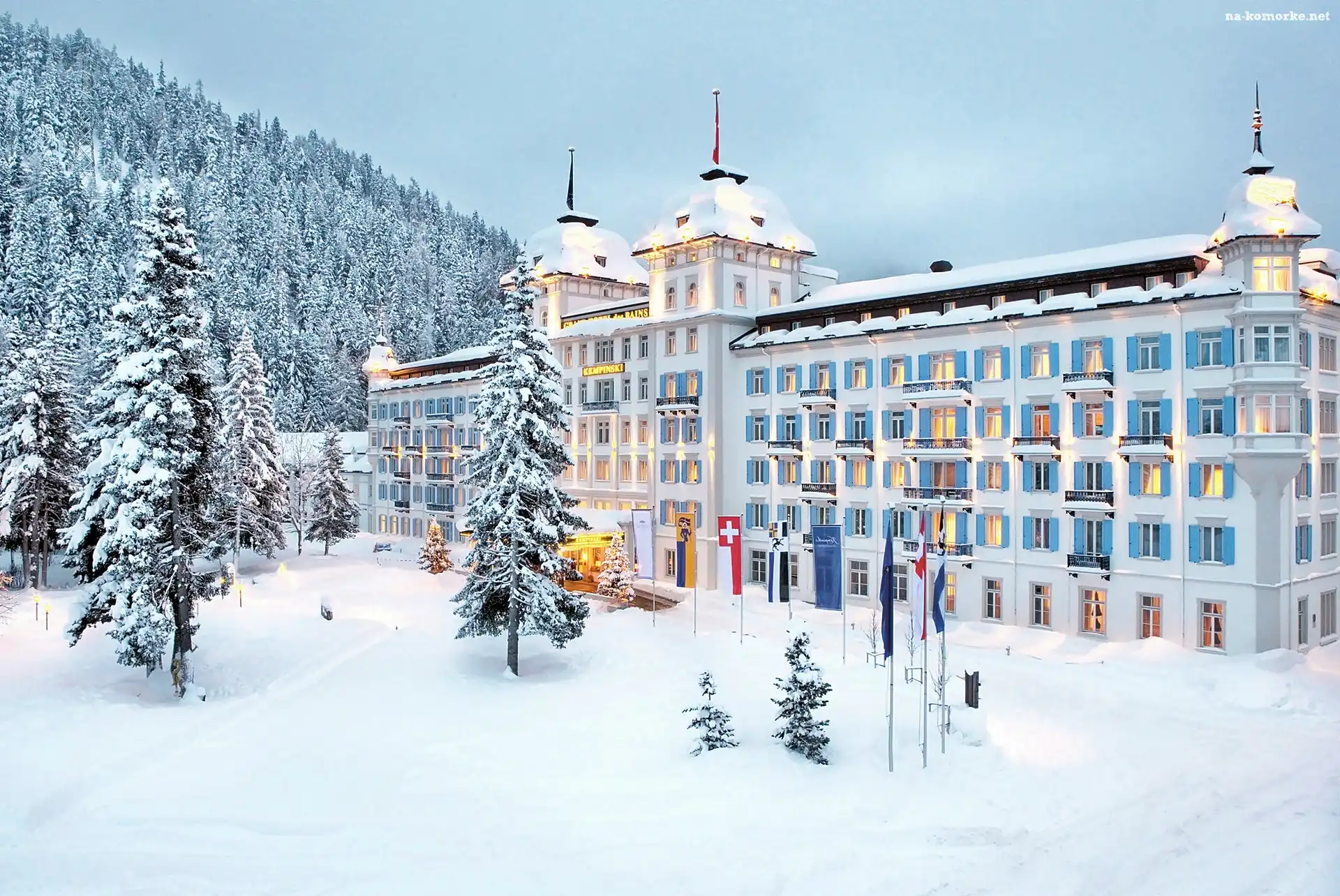 Kempinski, Las, Góry, St.Moritz, Hotel, Grand des Bains