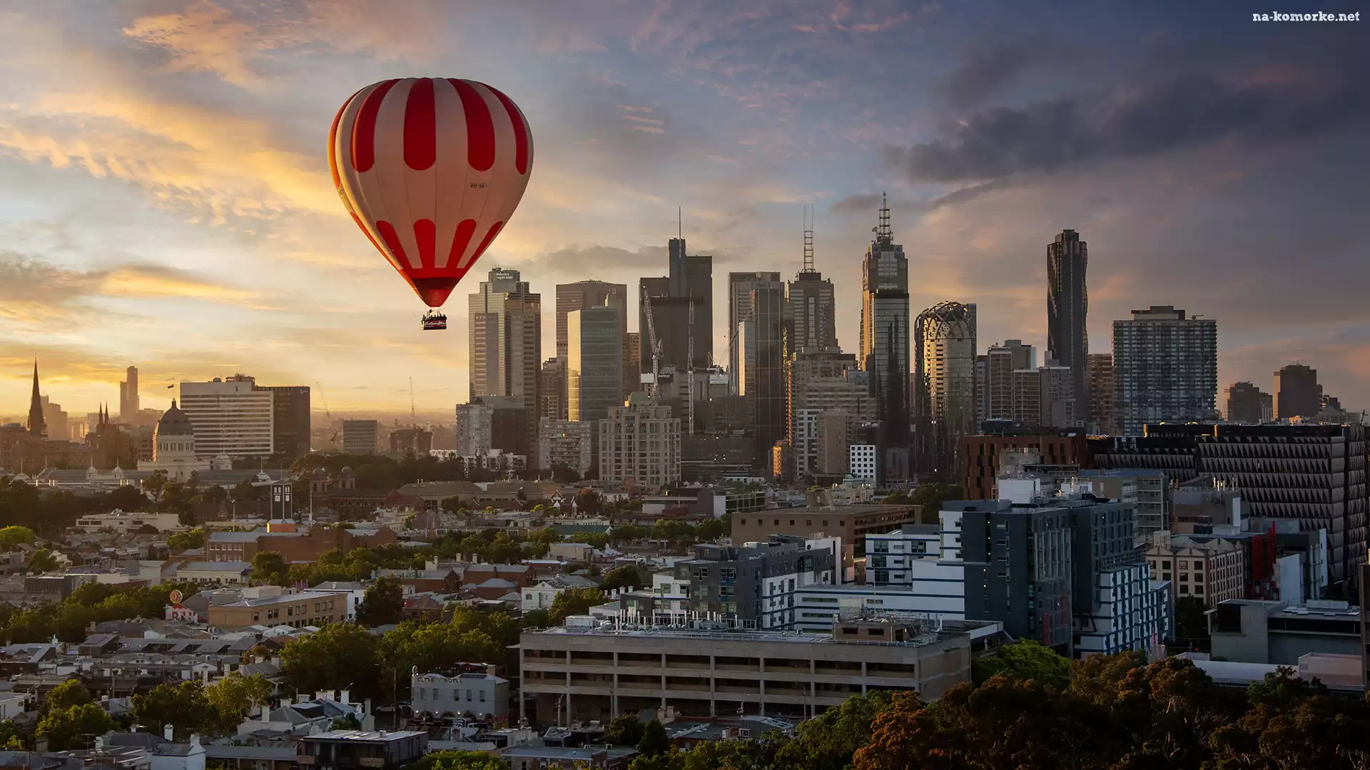 Balon, Australia, Wieżowce, Melbourne